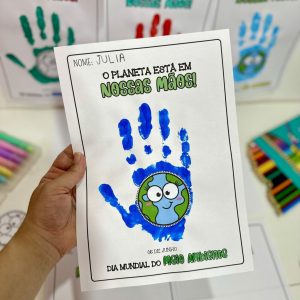 Atividade O Planeta está em nossas Mãos - Dia do Meio Ambiente - Pedagogia de Ideias Atividade O Planeta está em nossas Mãos - Dia do Meio Ambiente