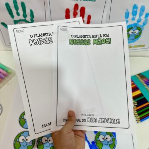 Atividade O Planeta está em nossas Mãos - Dia do Meio Ambiente - Pedagogia de Ideias Atividade O Planeta está em nossas Mãos - Dia do Meio Ambiente