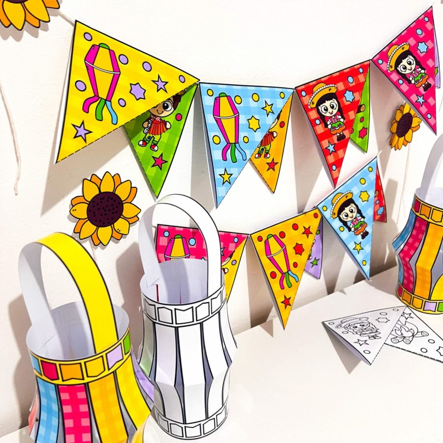 Bandeirinhas e Pipas de São João - Festa Junina - Pedagogia de Ideias Bandeirinhas e Pipas de São João - Festa Junina