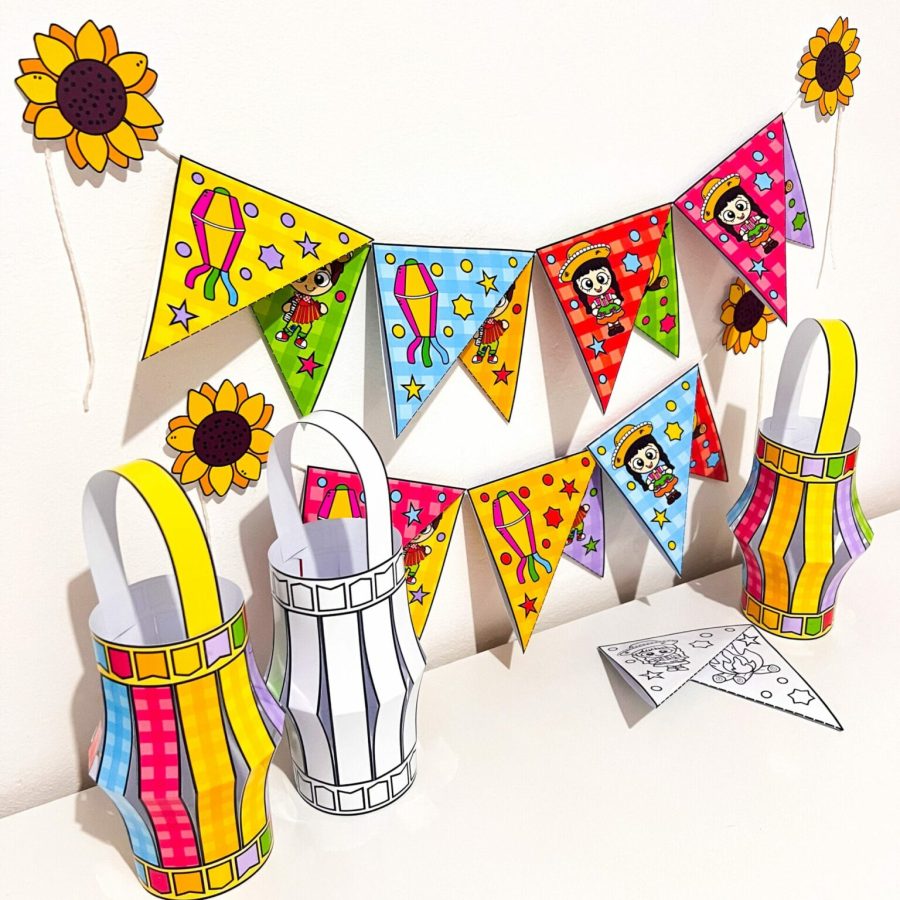 Bandeirinhas e Pipas de São João - Festa Junina - Pedagogia de Ideias Bandeirinhas e Pipas de São João - Festa Junina