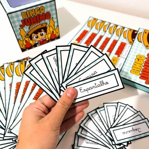 Bingo Junino - Letra Cursiva - Bingo - Pedagogia de Ideias Bingo Junino - Letra Cursiva - Bingo