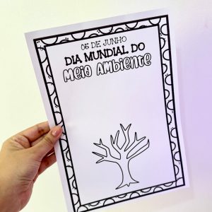 Cartaz Colaborativo Árvore - Dia do Meio Ambiente - Dia do Meio Ambiente