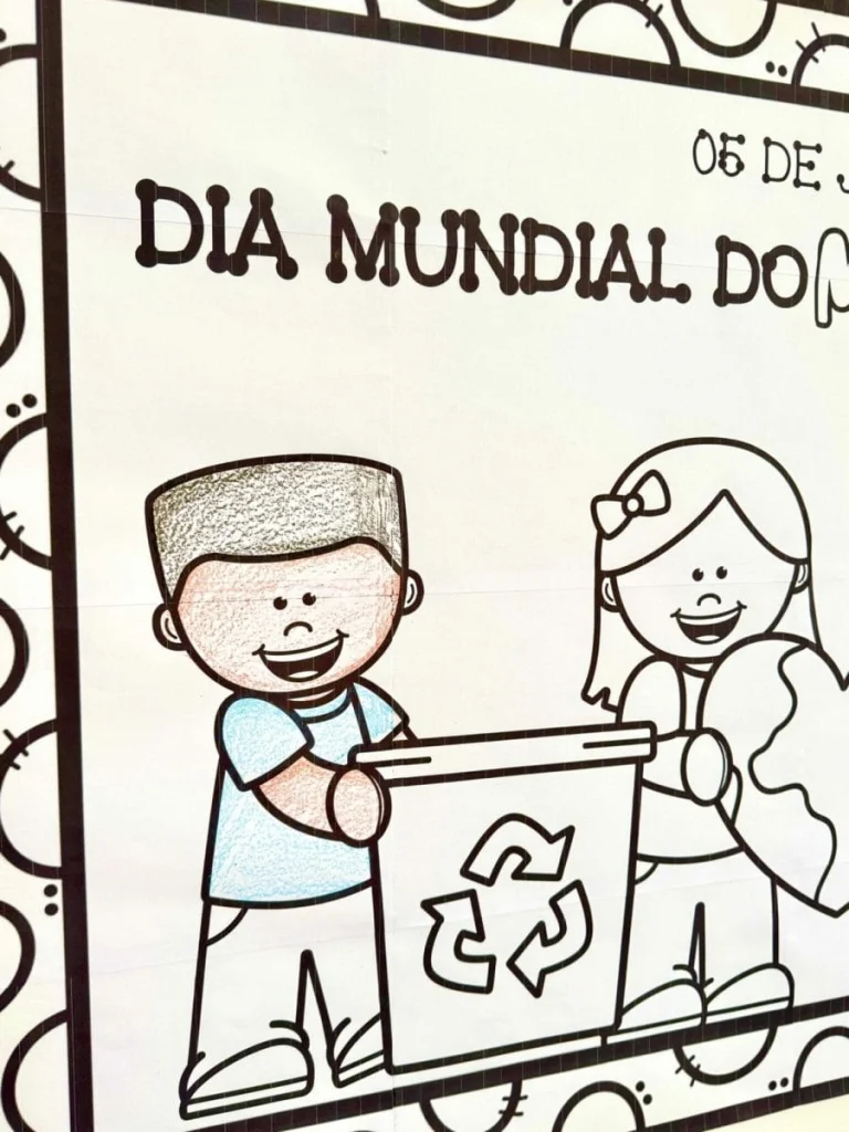 Cartaz para Colorir Meio Ambiente — foto 11
