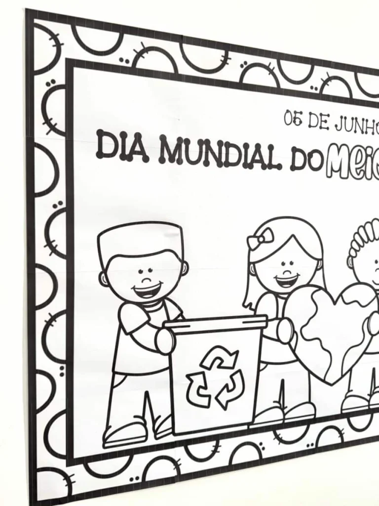 Cartaz para Colorir Meio Ambiente — foto 12
