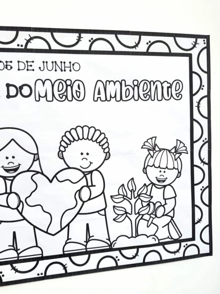 Cartaz para Colorir Meio Ambiente — foto 13