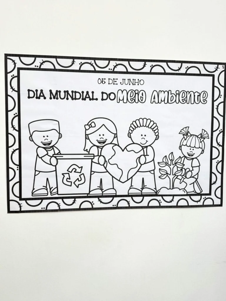 Cartaz para Colorir Meio Ambiente — foto 14