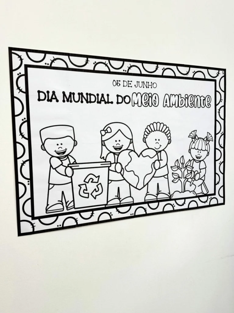 Cartaz para Colorir Meio Ambiente — foto 15
