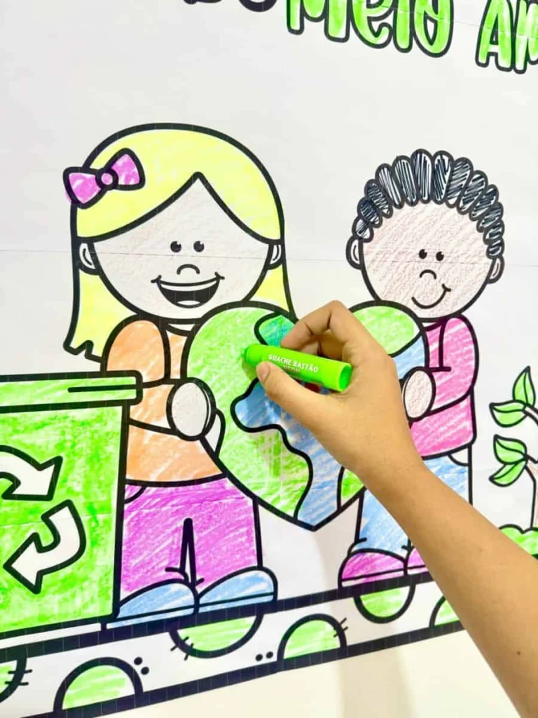 Cartaz para Colorir Meio Ambiente — foto 16