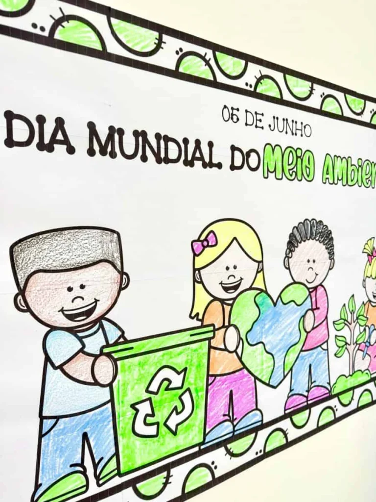 Cartaz para Colorir Meio Ambiente — foto 17