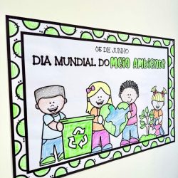 Cartaz para Colorir – Meio Ambiente - Dia do Meio Ambiente