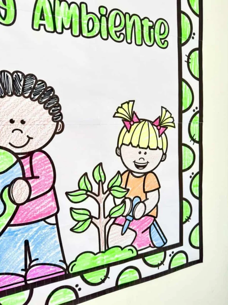 Cartaz para Colorir Meio Ambiente — foto 3