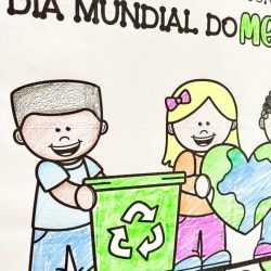 Cartaz para Colorir – Meio Ambiente - Dia do Meio Ambiente