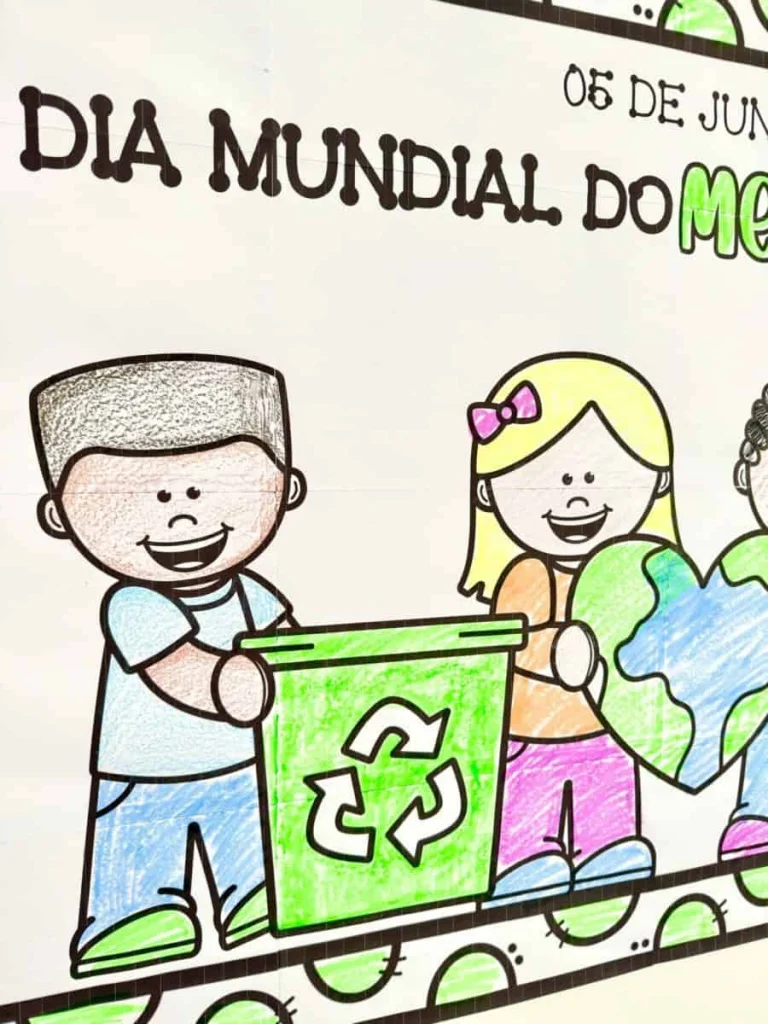 Cartaz para Colorir Meio Ambiente — foto 4
