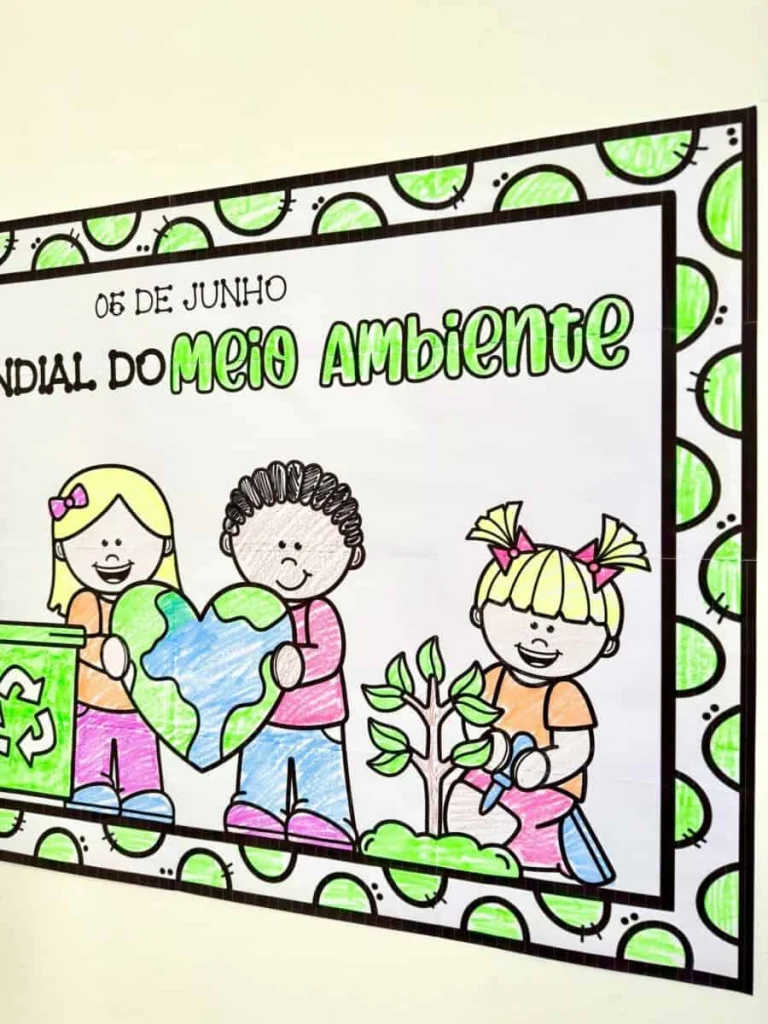 Cartaz para Colorir Meio Ambiente — foto 7