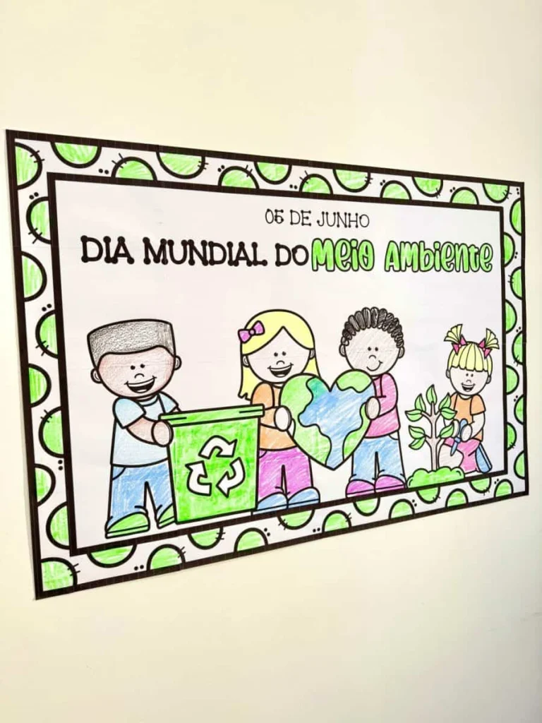 Cartaz para Colorir Meio Ambiente — foto 9