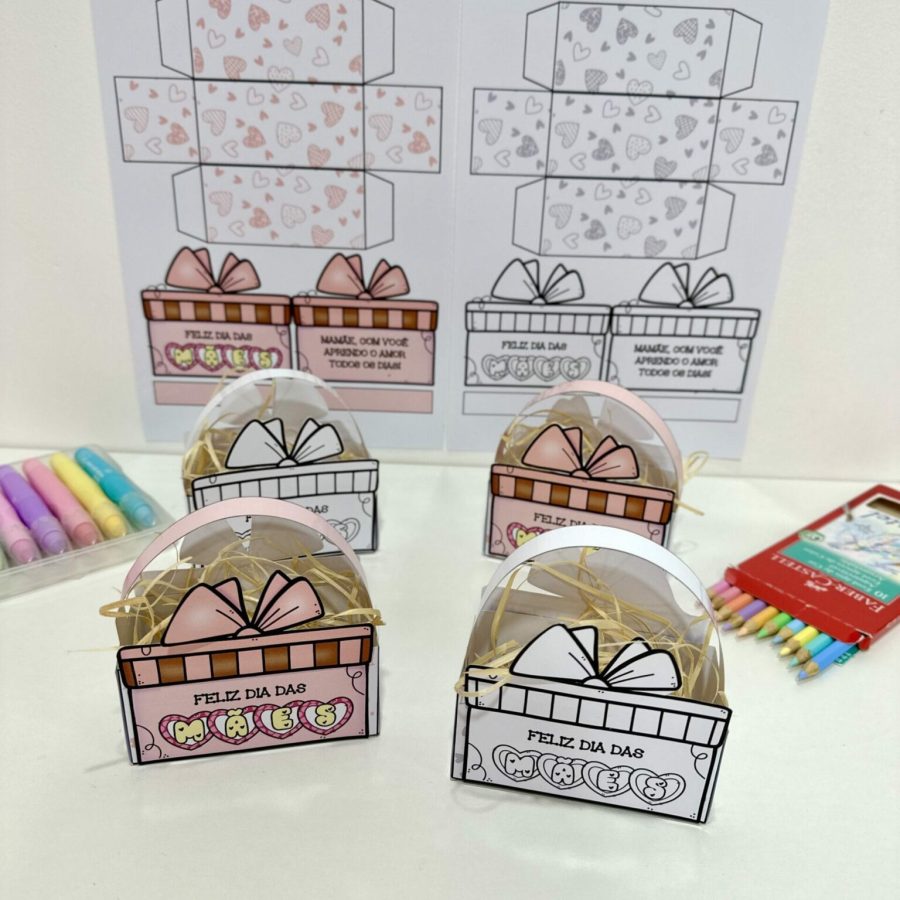 Cestinha - Lembrancinha Dia das Mães - Dia das Mães - Pedagogia de Ideias Cestinha - Lembrancinha Dia das Mães - Dia das Mães