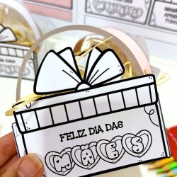 Cestinha - Lembrancinha Dia das Mães - Dia das Mães