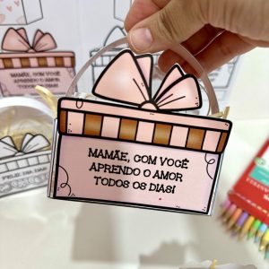 Cestinha - Lembrancinha Dia das Mães - Dia das Mães - Pedagogia de Ideias Cestinha - Lembrancinha Dia das Mães - Dia das Mães
