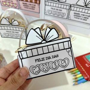 Cestinha - Lembrancinha Dia das Mães - Dia das Mães - Pedagogia de Ideias Cestinha - Lembrancinha Dia das Mães - Dia das Mães