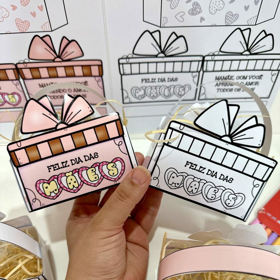 Cestinha - Lembrancinha Dia das Mães - Dia das Mães - Pedagogia de Ideias Cestinha - Lembrancinha Dia das Mães - Dia das Mães