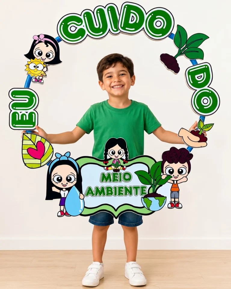 Decoração de Bambolê Eu Cuido do Meio Ambiente — foto 6