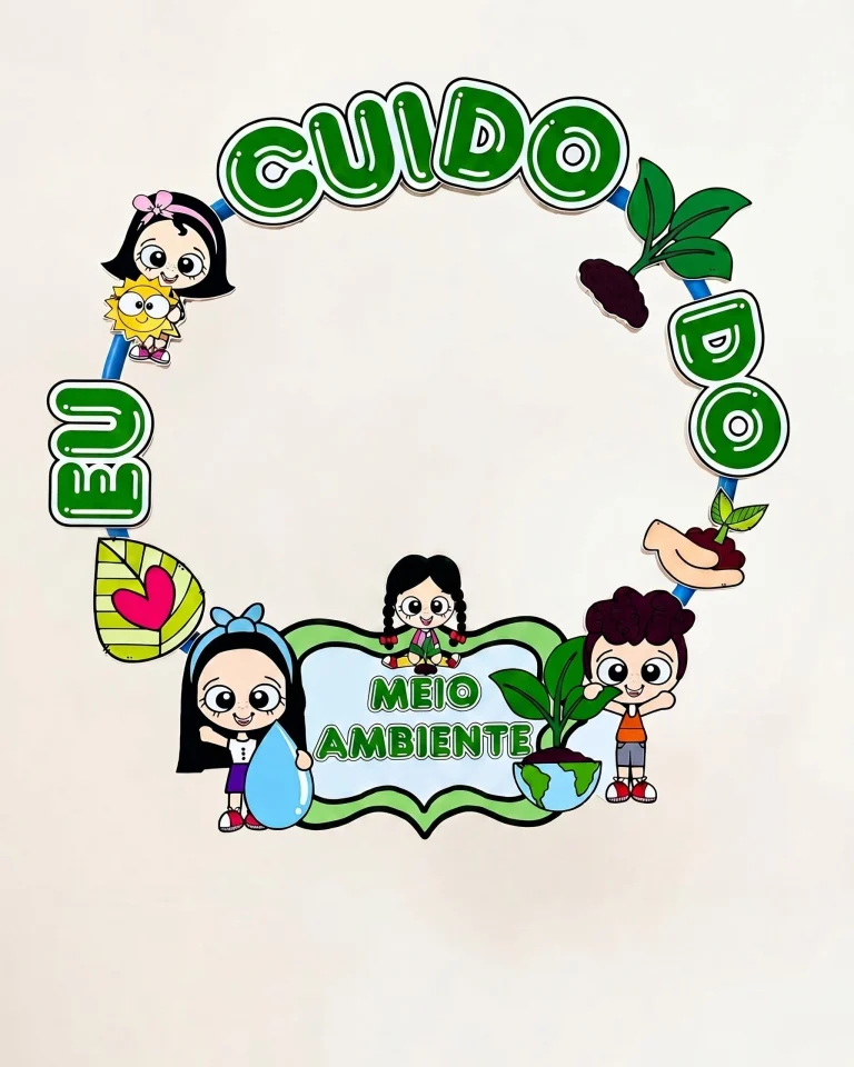 Decoração de Bambolê Eu Cuido do Meio Ambiente — foto 7