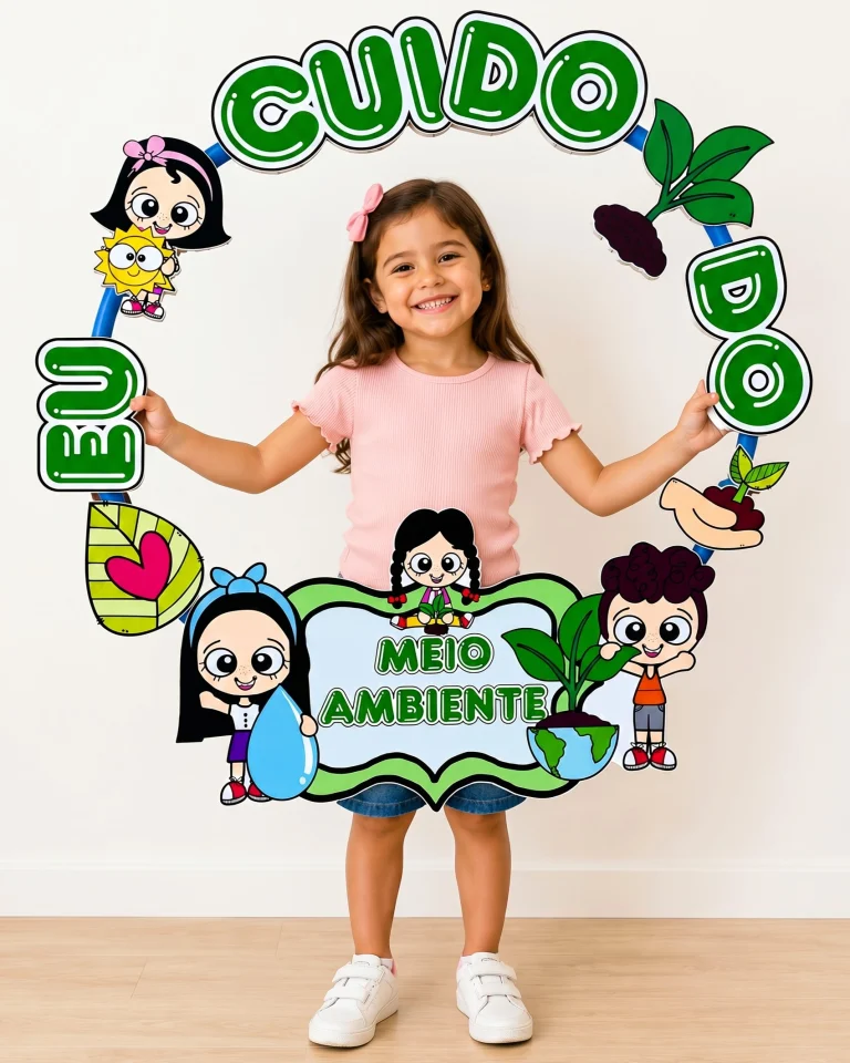 Decoração de Bambolê Eu Cuido do Meio Ambiente — foto 5