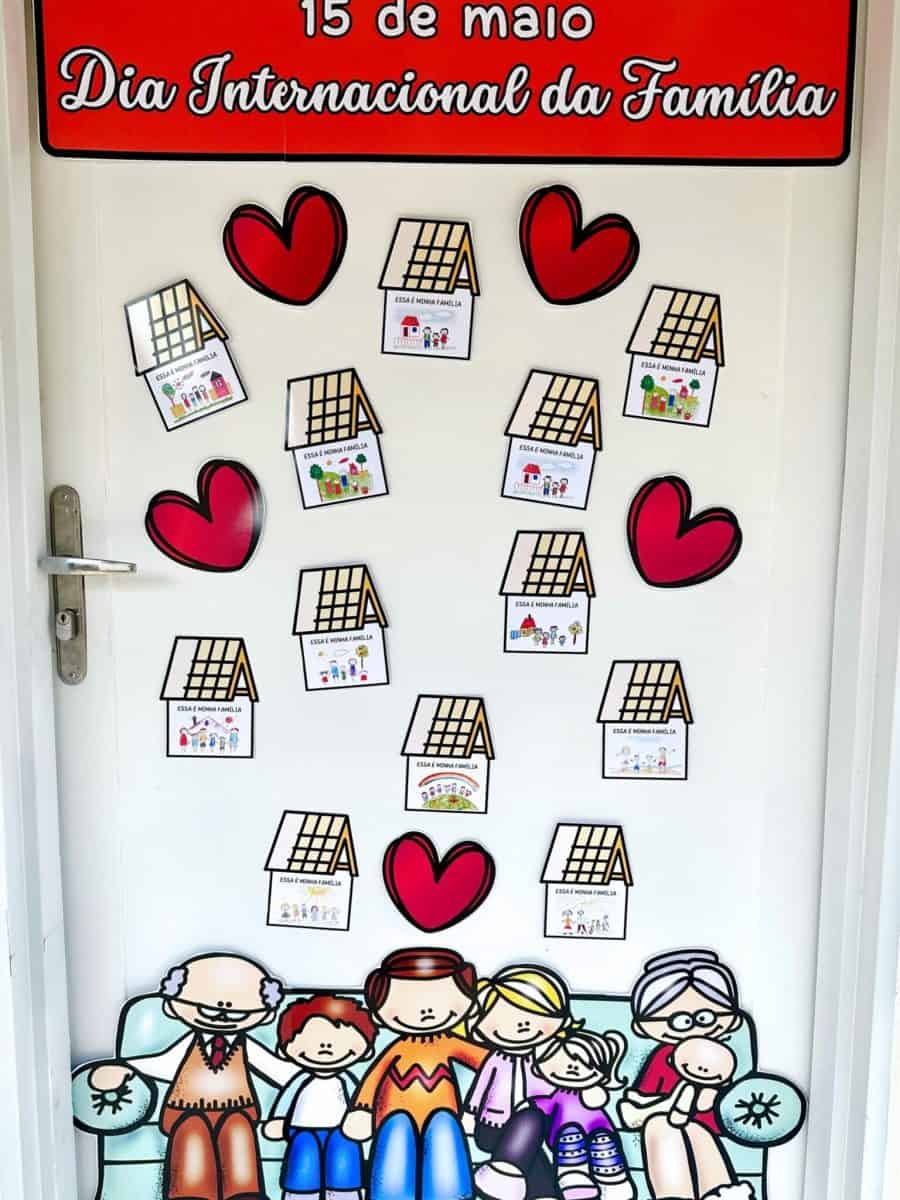 Decoração de Porta - Dia da Família • Pedagogia de Ideias