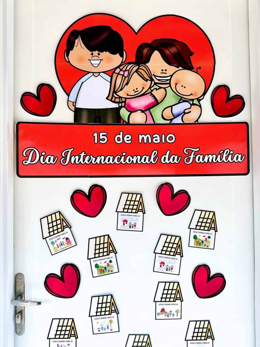 Decoração de Porta - Dia da Família • Pedagogia de Ideias