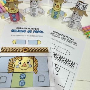 Espantalho no Rolinho de Papel - Festa Junina - Pedagogia de Ideias Espantalho no Rolinho de Papel - Festa Junina