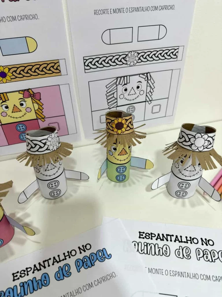 Espantalho Junino no Rolinho de Papel — foto 3