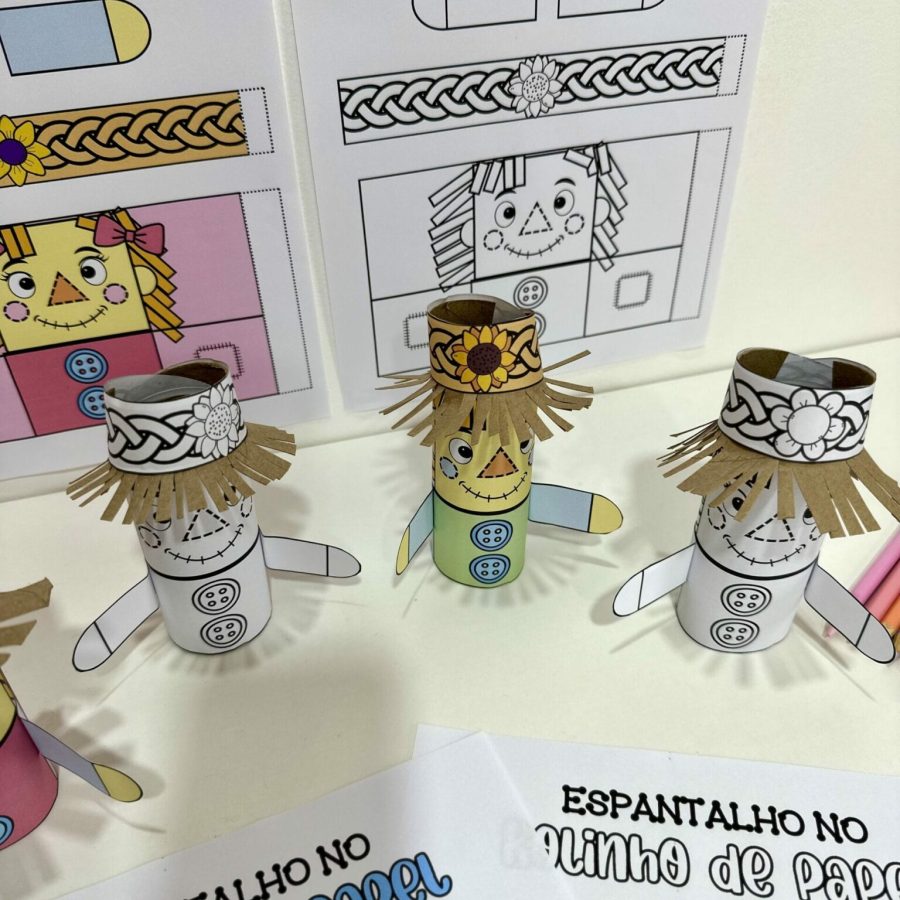 Espantalho no Rolinho de Papel - Festa Junina - Pedagogia de Ideias Espantalho no Rolinho de Papel - Festa Junina