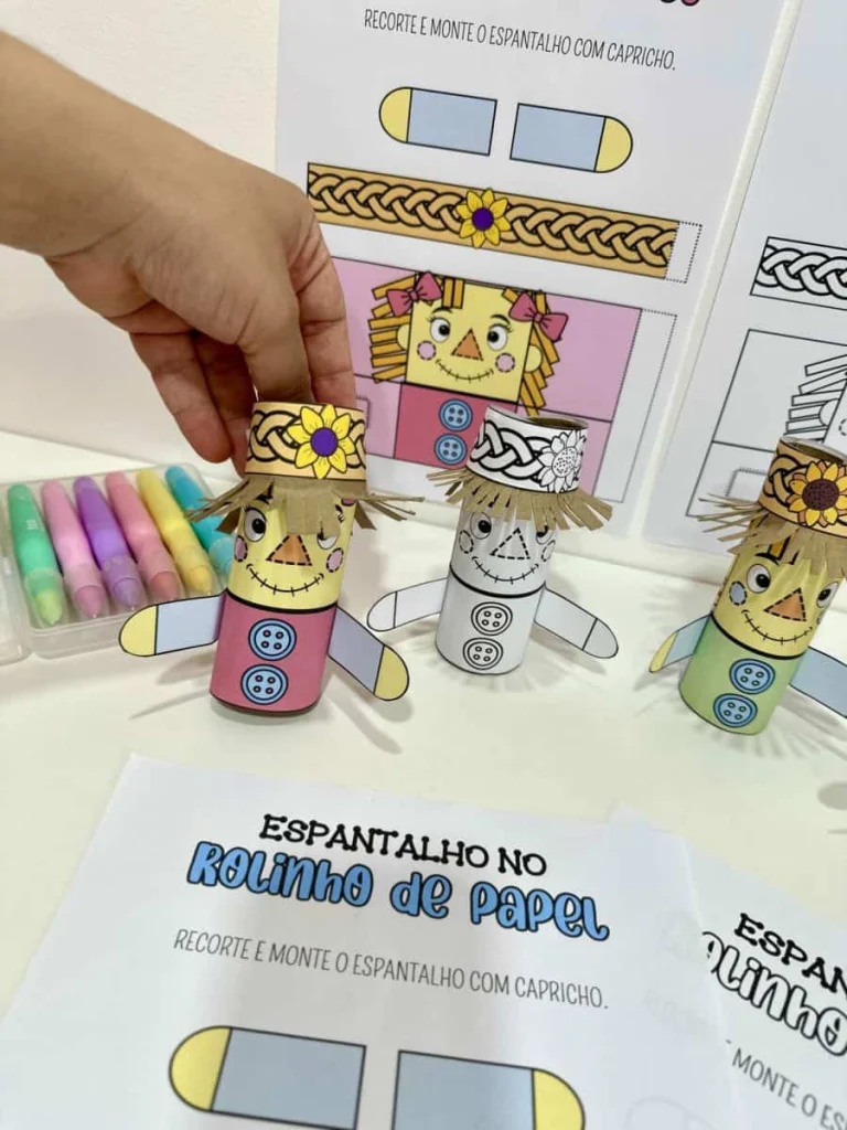 Espantalho Junino no Rolinho de Papel — foto 5
