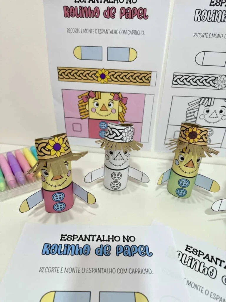 Espantalho Junino no Rolinho de Papel — foto 6