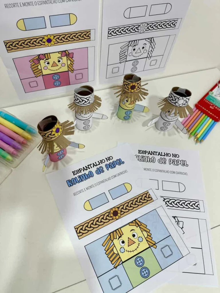 Espantalho Junino no Rolinho de Papel — foto 7
