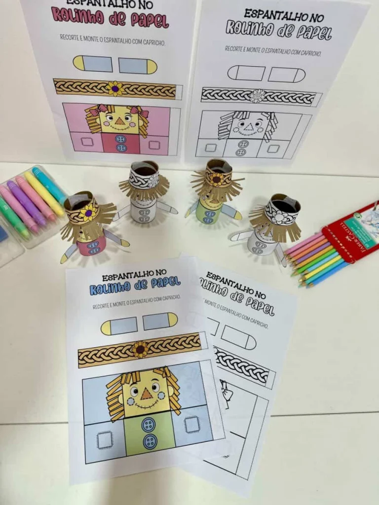 Espantalho Junino no Rolinho de Papel — foto 8