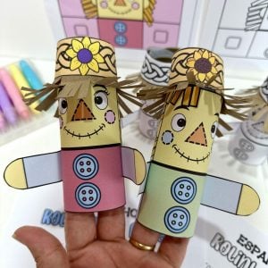 Espantalho no Rolinho de Papel - Festa Junina