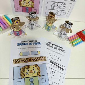 Espantalho no Rolinho de Papel - Festa Junina - Pedagogia de Ideias Espantalho no Rolinho de Papel - Festa Junina