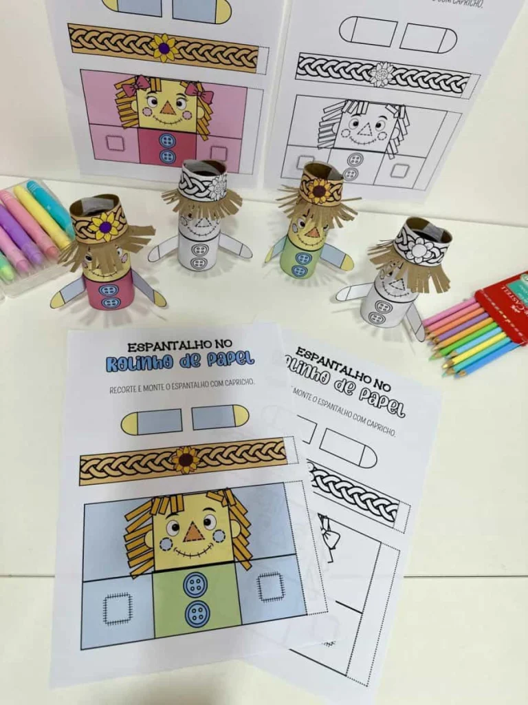 Espantalho Junino no Rolinho de Papel — foto 9