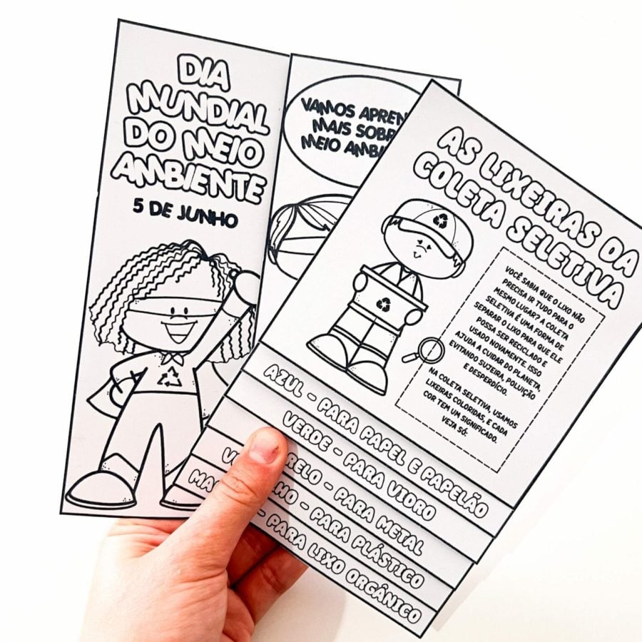 Flipbook e Lapbook - Meio Ambiente - Dia do Meio Ambiente