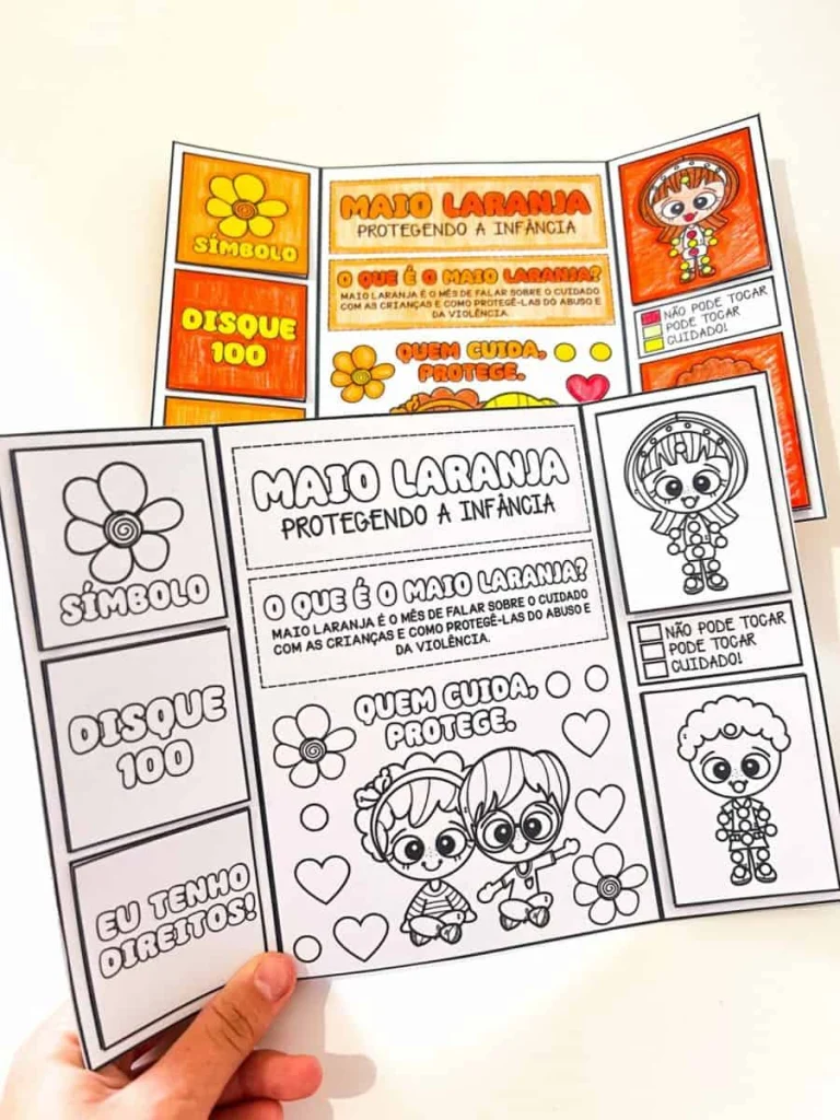 Lapbook Interativo Maio Laranja — foto 1