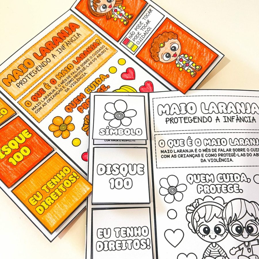 Lapbook - Maio Laranja - Maio Laranja - Pedagogia de Ideias Lapbook - Maio Laranja - Maio Laranja