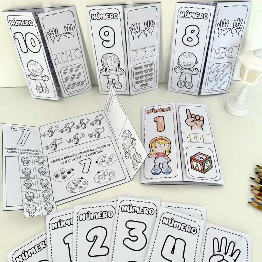 Lapbook Numerais de 0 a 10 - Matemática - Pedagogia de Ideias Lapbook Numerais de 0 a 10 - Matemática