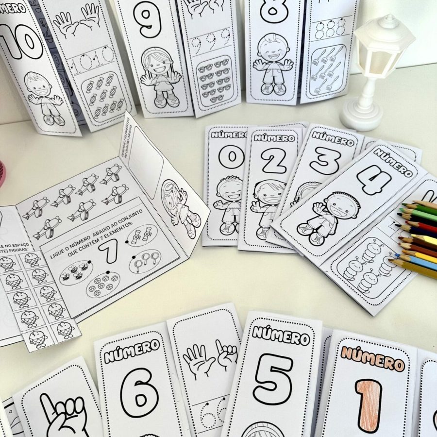 Lapbook Numerais de 0 a 10 - Matemática - Pedagogia de Ideias Lapbook Numerais de 0 a 10 - Matemática