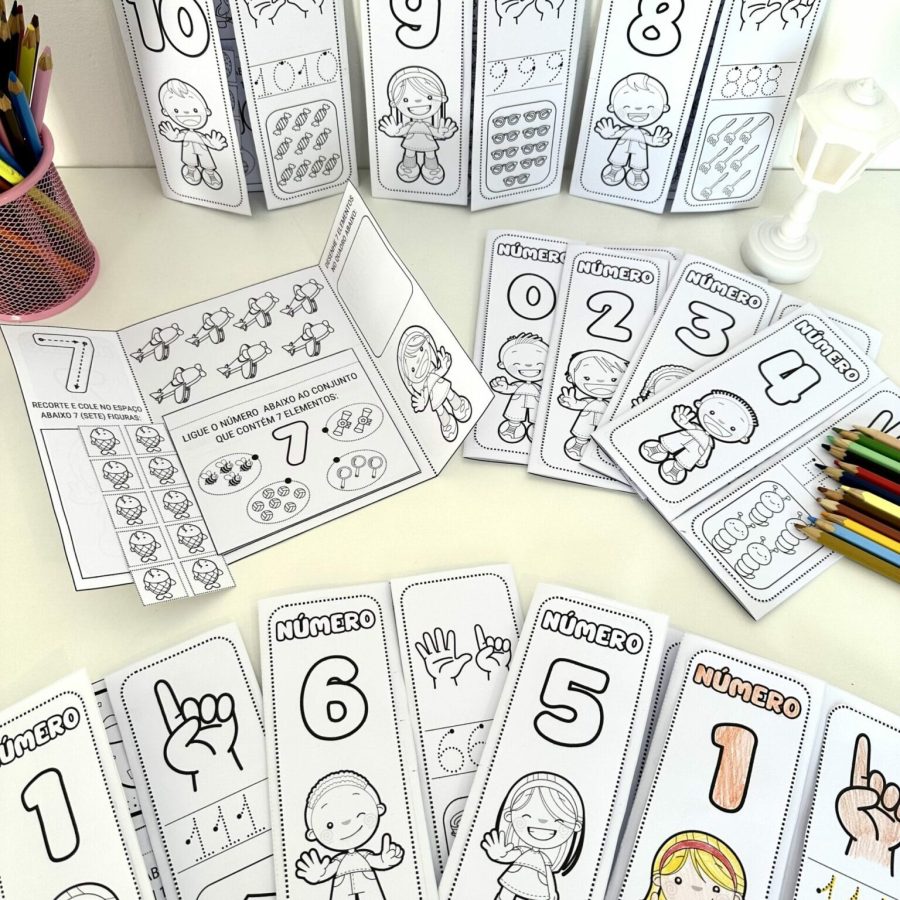 Lapbook Numerais de 0 a 10 - Matemática - Pedagogia de Ideias Lapbook Numerais de 0 a 10 - Matemática