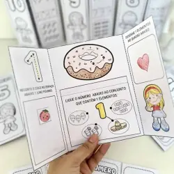Atividade educativa com números de 0 a 10 para crianças.