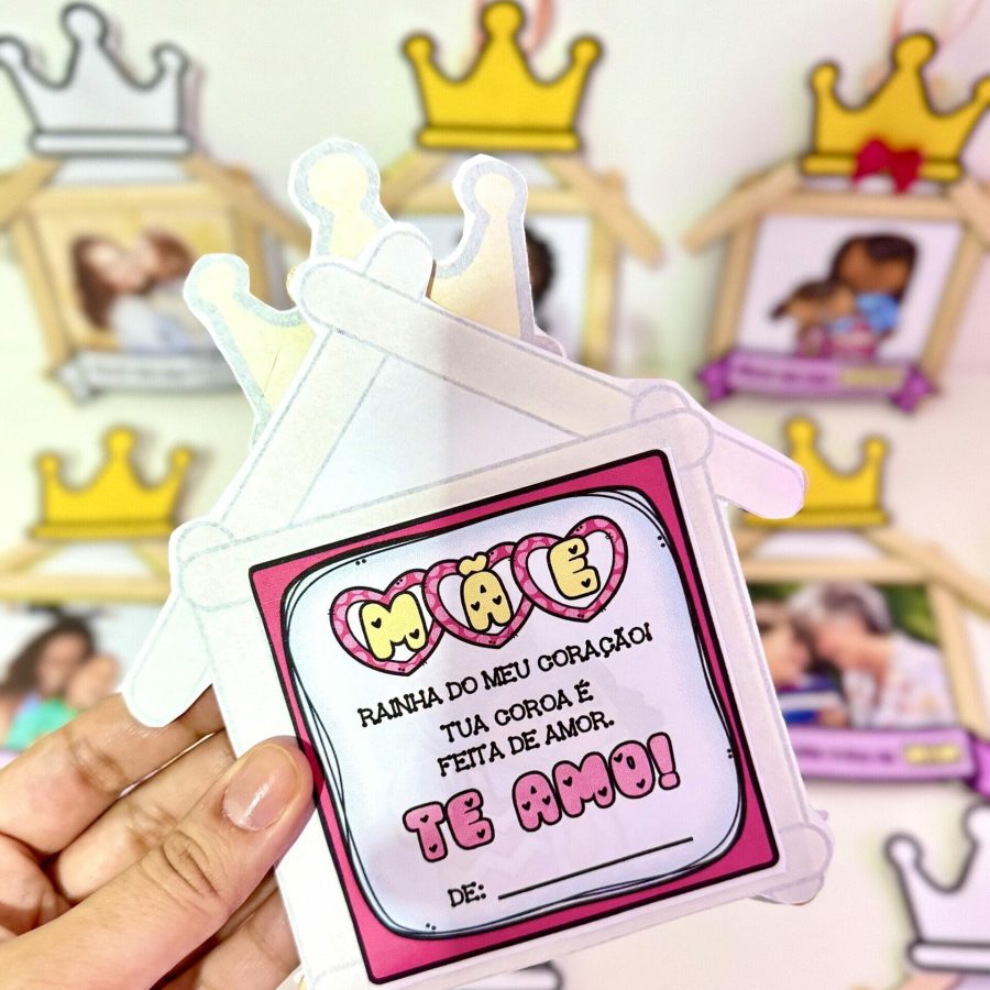 Lembrancinha com Palitos - Dia das Mães - Dia das Mães