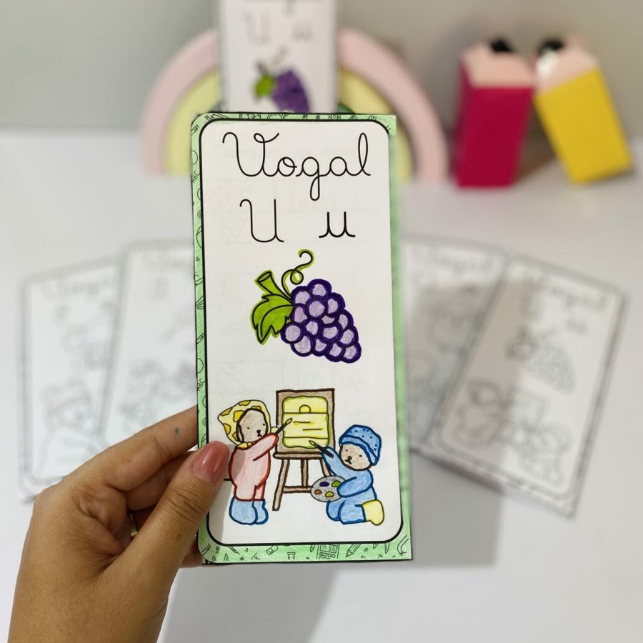 Livreto das Vogais Cursivas (Estilo Bobbie Goods) - Leitura e Escrita - Pedagogia de Ideias Livreto das Vogais Cursivas (Estilo Bobbie Goods) - Leitura e Escrita