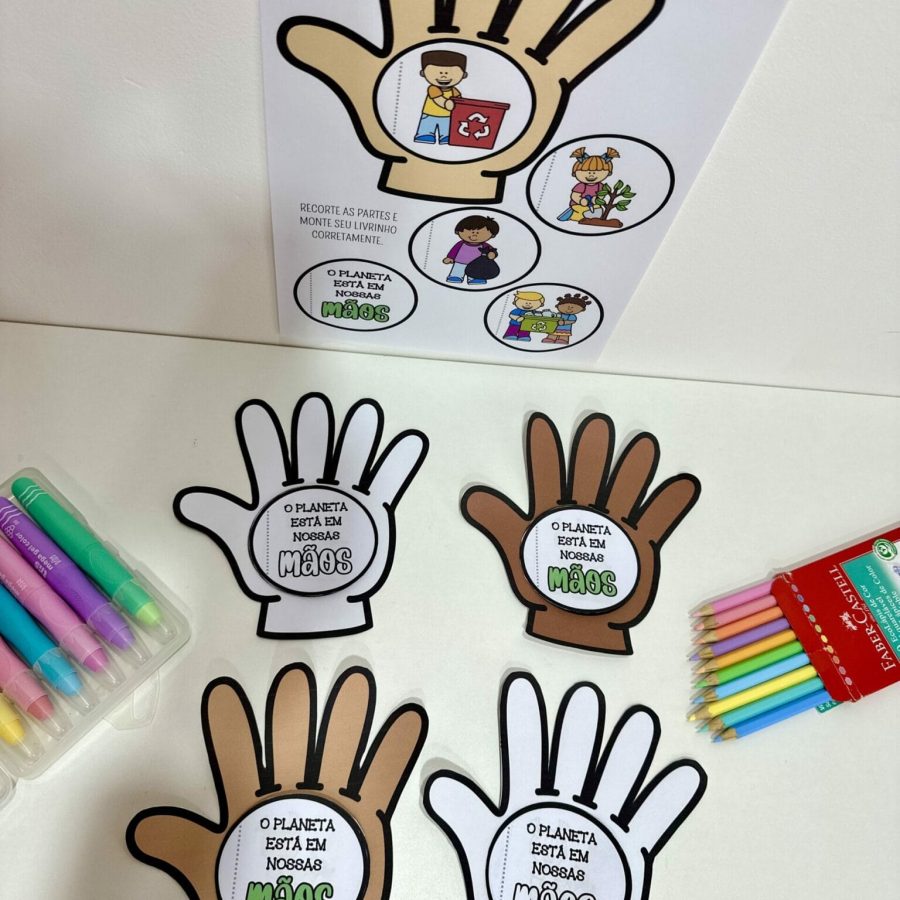 Livrinho – O Planeta Está em Nossas Mãos - Dia do Meio Ambiente - Pedagogia de Ideias Livrinho – O Planeta Está em Nossas Mãos - Dia do Meio Ambiente