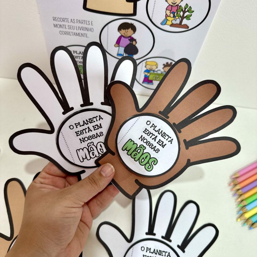Livrinho – O Planeta Está em Nossas Mãos - Dia do Meio Ambiente - Pedagogia de Ideias Livrinho – O Planeta Está em Nossas Mãos - Dia do Meio Ambiente